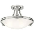 Possini Euro Deco 16 Wide Brushed Nickel Ceiling Light 17