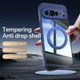 thumbnail image 6 of for Google Pixel 10 /10 Pro Case with Lens Protector, [Foldable Stand & Rotatable Ring Holder], Glossy Shockproof Bumper Dustproof Clear Women Men Case for Google Pixel 10 /10 Pro, Blue, 6 of 9