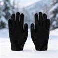 thumbnail image 3 of OGLCCG Winter Gloves for Boys Girls Kids Warm Thermal Stretchy Full Fingers Cotton Knitted Gloves Mittens for Cold Weather Size 3-8, 3 of 4