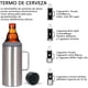 thumbnail image 4 of 40oz Termo para Cerveza, con Tapa y Kit de Adaptres, Acero inoxidable 304, mantiene el frío y el calor durante 12 horas, Adecu para el hogar, la oficina, acampar al aire libre Etc, 4 of 4