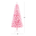 thumbnail image 3 of Holiday Time pin Cambridge rose floqué pré-éclairé de 1,98 m, rose, 3 of 6