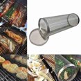 thumbnail image 1 of Parrillas de acero inoxidable para barbacoa, redondas, para exteriores, para fogatas, utensilios de cocina para camping y picnic (30 cm), 1 of 7