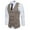 Khaki, variant on Aueoeo Suit Vests For Mens Cotton Comfy Soft Waistcoat Retro Sleeveless V Neck Herringbone for Prom Party