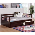 thumbnail image 4 of Furniture of America Piat Wood Daybed with 2-Drawer, Twin, Espresso, 4 of 6
