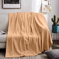 thumbnail image 2 of Btomtd 80"x90" Fleece Throw Blanket Flannel Plush Blanket Thick Small Blanket Warming Blanket for Household and Office Nap Use Soft Blanket, Khaki-L, 2 of 6