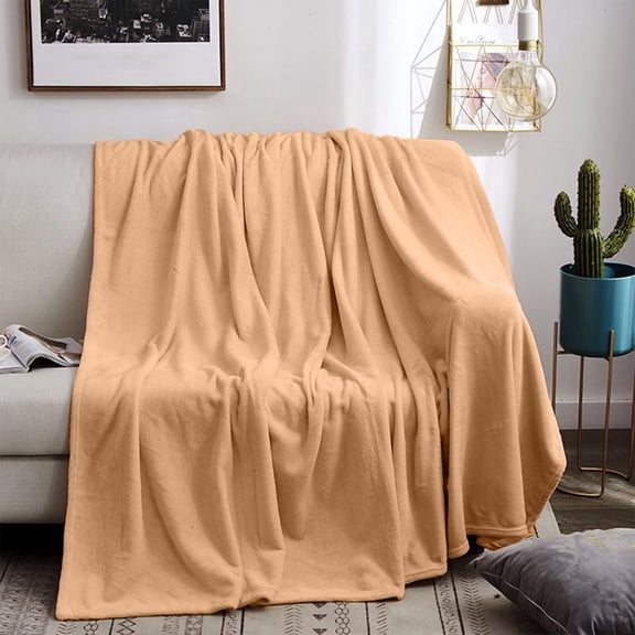 Tgbvmt Fleece Blanket 90"x78" Soft Coral Plush Bedding Throw, Thick Warm Couch Blanket for Sofa Bed, Cozy Home Decor for Winter, Fall, Holiday, Soft Touch Comfort for All Seasons