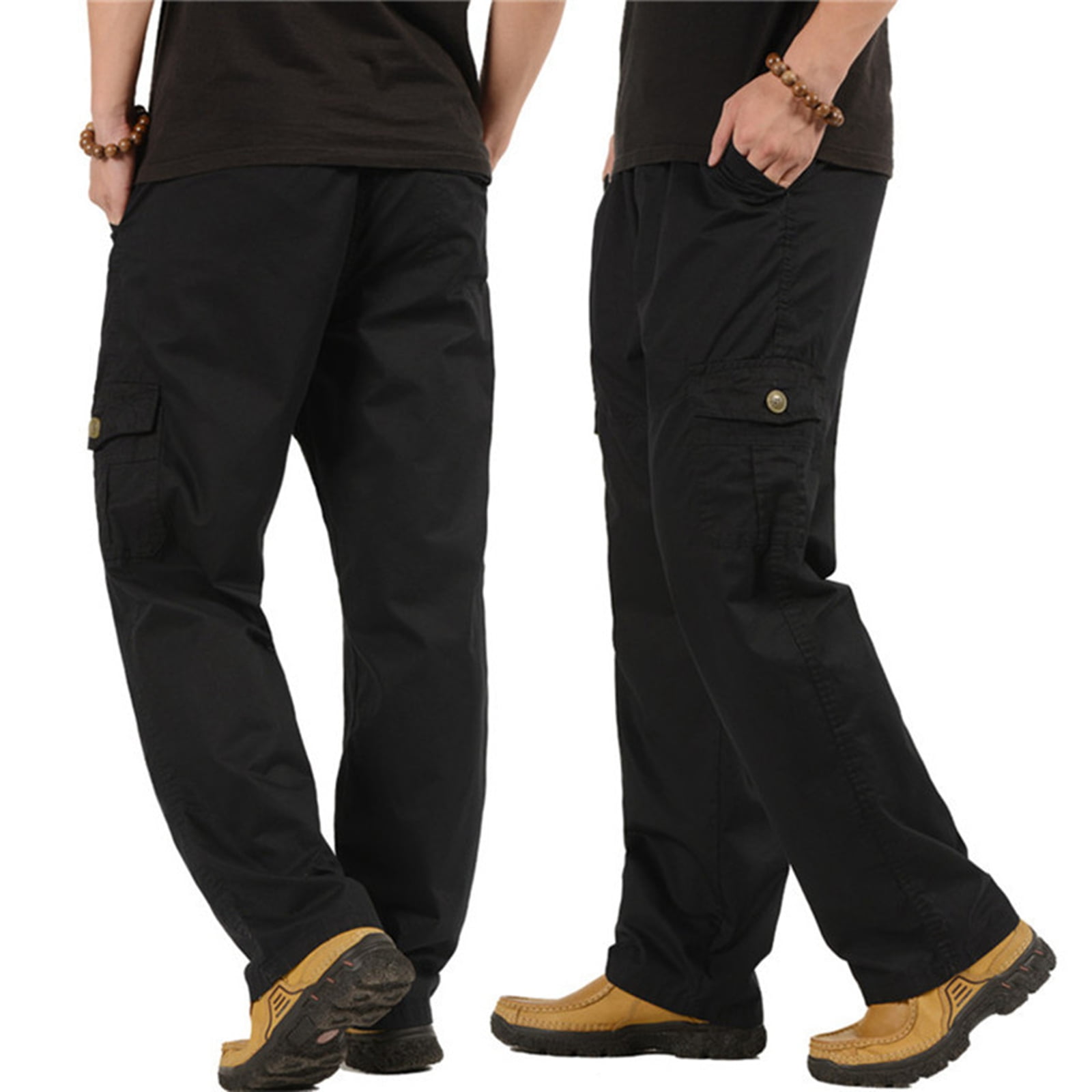 Avamo Men Tactical Pants Water Repellent Ripstop Cargo Pants Casual Hiking Work  Pants - Walmart.com