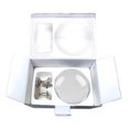 thumbnail image 2 of Amlong Crystal Clear 4.2 in. (110mm) Crystal Ball with Dolphin Stand, 2 of 2