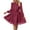 Wine, variant on Bovxnpu Women Long Sleeve Dresses Plus Size Dresses, Long Sleeve Dress for Women Flowy A Line Midi Dress Buttoned Fall Dresses Spring Fall Outfits