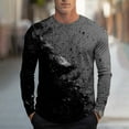 thumbnail image 2 of Xzbqbs Mens Long Sleeve Shirts Casual Gradient Color Loose Pullover Graphic Tee Shirts Fall Fashion Athletic Sweatshirts for Men, 2 of 5