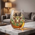 thumbnail image 2 of SLYNSHome Stemless Wine Glass With Vintage Embroidery Style, Astrology Horoscope Printed Wine Cup, Zodiac Sign Drinkware Gift, 2 of 7
