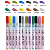 12 Color 3D Nail Art Pens Set, Nail Point Graffiti Dotting Pen Drawing Painting Liner Brush for DIY Nail Art Beauty Adorn Manicure Tools