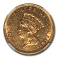thumbnail image 2 of 1882 $3 Gold Princess AU-55 NGC CAC, 2 of 3