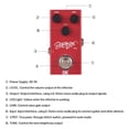 thumbnail image 2 of Electric Guitar Distortion Pedal with Metal Housing - 6.35mm Input/Output, TONE/GAIN/LEVEL Controls, True Bypass 3 PDT Switch, 9V Power Supply, 1MΩ Input & 10KΩ Output Impedance, LED Indicator,, 2 of 6