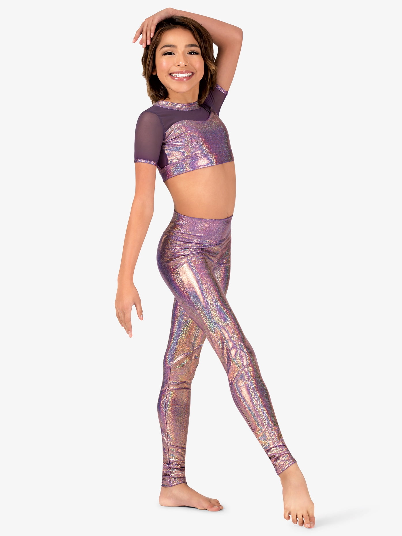 girls high waisted leggings