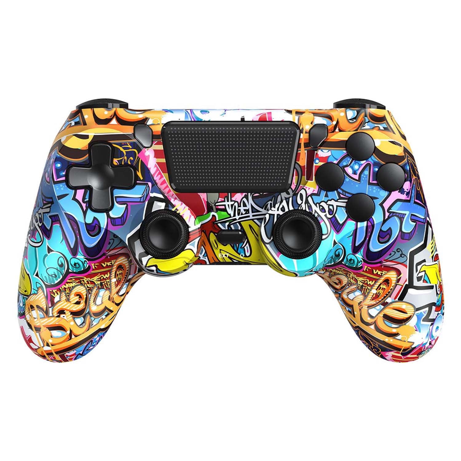 Wireless Gaming Controller Compatible with P4/P4 Slim/P4 Pro /PC with Dual Vibration/3.5mm Audio Jack/6-Axis Gyro/Touch Pad