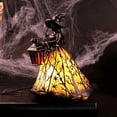 thumbnail image 1 of CaiYueKe Resin Witch LED Decor Lamp, USB Powered Halloween Night Light for Tabletop Shelf Mantel, Gothic Spooky Home Accent for Party Office, Eerie Glowing Witch Figure for Holiday Ambiance, 1 of 6