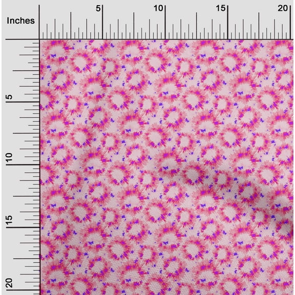 oneOone Cotton Jersey Peach Fabric Tie Dye Sewing Craft Projects Fabric Prints By Yard 58 Inch Wide-9B0