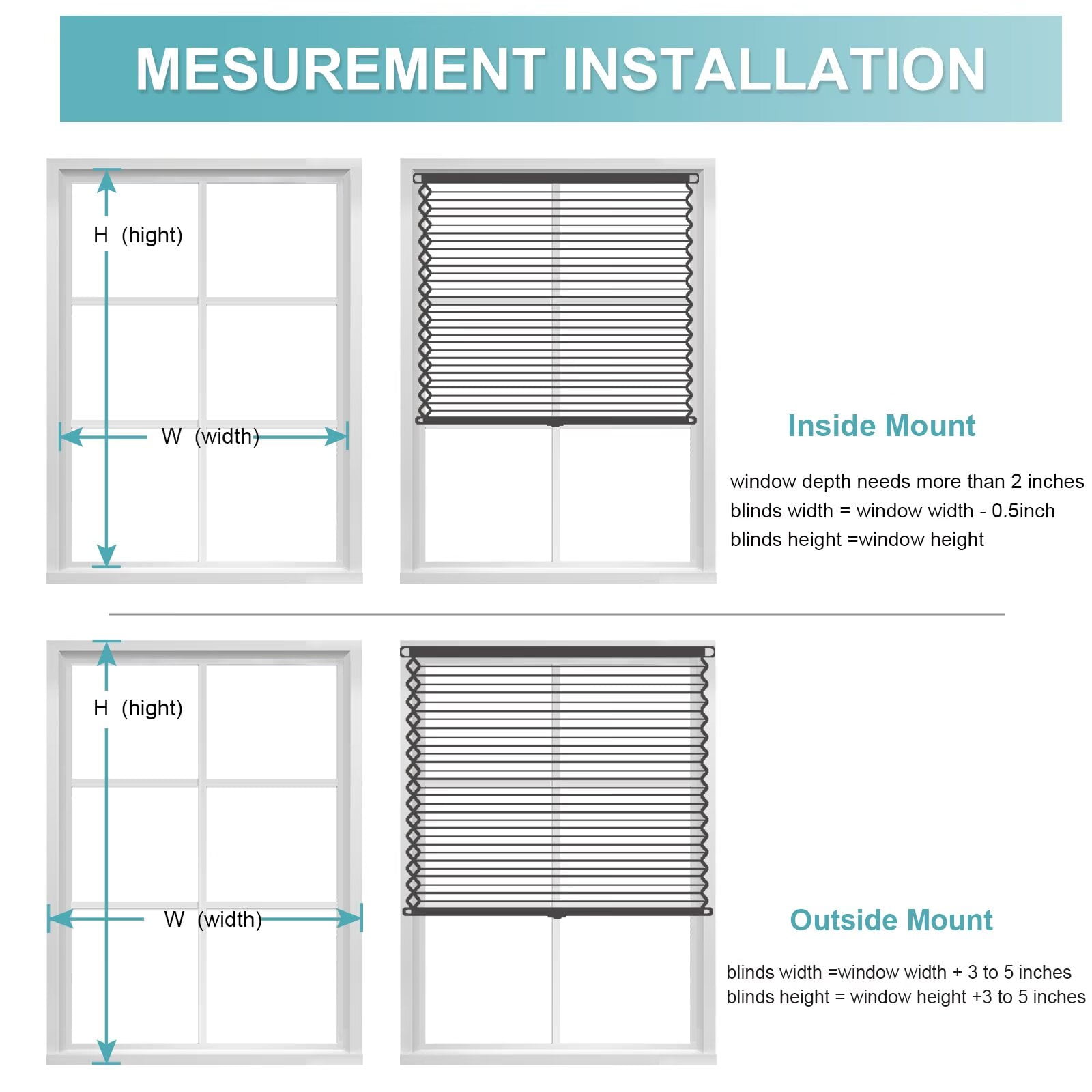 MYshade Cordless Light Brown-28"W*50"H Blackout Cellular Shades 1.5 inch Honeycomb Blinds for Indoor Windows Insulated Noise Reducing Window Shades & Blinds for Home