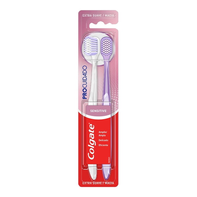 Cepillo Dental Colgate Pro Cuidado Sensitive Extra Suave 2 Pzas