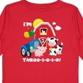 thumbnail image 4 of Inktastic Three-i-e-i-o 3rd Birthday Boys or Girls Long Sleeve Toddler T-Shirt, 4 of 5