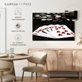 thumbnail image 5 of Elephant Stock Hearts Royal Flush Wall Art - Horizontal Canvas Wall Art - Living Room Wall Decor - Photography Hobbies And Lifestyle Canvas - Black And White Decor - 51" x 34", 5 of 8
