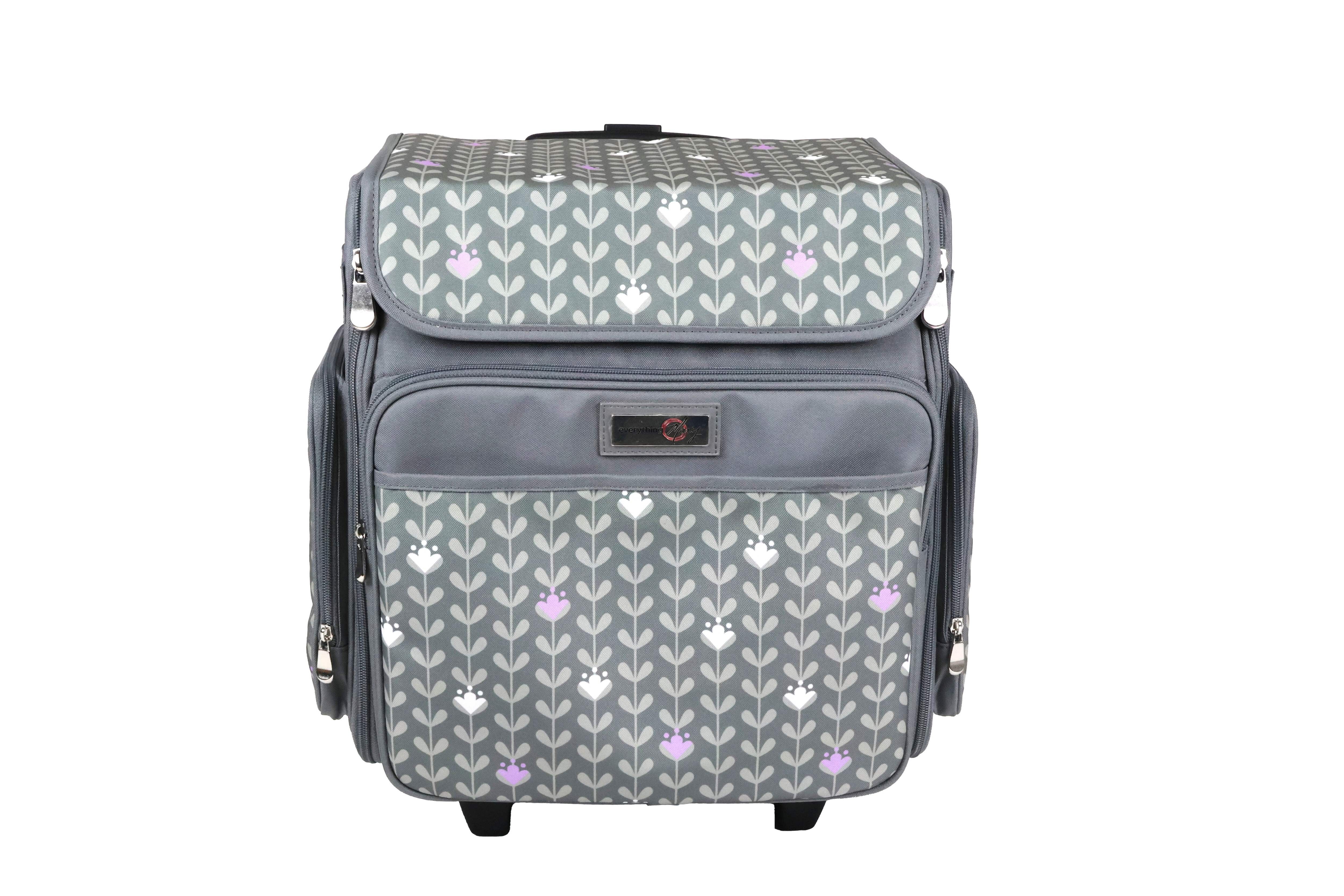 Everything Mary Collapsible Scrapbook Tote – Foldable Craft Storage Organizer for Scrapbooking Supplies, Art Tools, and Accessories – Portable Craft Bag