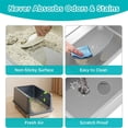 thumbnail image 2 of Stainless Steel Litter Box with Lid, XL Metal Cat Box for Indoor Cats, Enclosure Cat Litter Pan for Large Cats, Non-Sticky Large Kitty Litter Box, Anti-Leakage, 23.5" X 15.5" X 16", 2 of 5