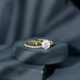 thumbnail image 6 of Rosec Jewels Lab Diamond Wedding Ring Set - 8 mm - 2 Ct Engagement Ring with Wedding Band - EF-VS Grade, 10K Yellow Gold, US 9.00, 6 of 8