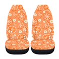 thumbnail image 5 of Uourmeti Orange Drinks Car Seat Covers Full Set Car Front & Rear Seat Covers, Anti-Slip Compatible with Cars Trucks, 5 of 6