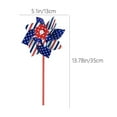 thumbnail image 3 of Elainilye Patriotic Wind Spinner, 14 Inch 4th July Red White Blue Pinwheel Garden Decor - Outdoor Lawn Decoration Kids Toy with Weatherproof Design, B, 3 of 6