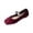 Wine, variant on Womens Slip on Loafers Moccasins Crystal Embellished Square Toe Low Heel Flats Casual Comfort Shoes