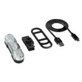 thumbnail image 2 of Transemion USB Rechargeable Front Rear Light Lithium Battery LED Bike Taillight Cycling Light Lamp Mount Accessories White Bandage 1Set, 2 of 6