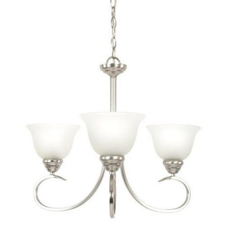 

Ribbon Falls Three Light Chandelier Satin Nickel