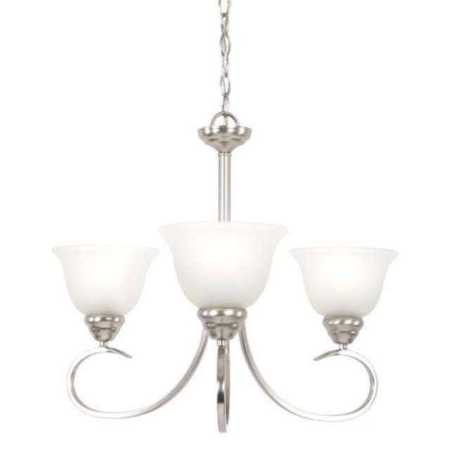 Yosemite 93433-3SN Ribbon Falls Three Light Chandelier, Satin Nickel