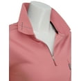 thumbnail image 4 of CLOVERY Women's Sportswear Half Zip-up Short Sleeve Polo Shirts (S-3XL), 4 of 4