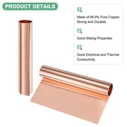 Uxcell Thin Copper Sheet Roll, 3500mm x 200mm x 0.03mm Pure Copper Metal Foil for Crafts
