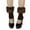 Coffee, variant on Zedker Boot Cuffs for Women Pairs Faux Socks Winter Knitted Furry Leg Warmers Beige Plus Free Size
