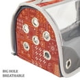 thumbnail image 5 of Small Pet Carrier for Small Dogs and Cats - Waterproof Soft Pet Travel Bag with Meshed Window - TSA Approved Pet Carrier for Cat Travel Bag - 7.9 x 13.8 x 7.9 Inch - Orange-Patterned, 5 of 8