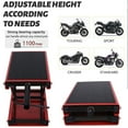 thumbnail image 6 of Oumurs Motorcycle Scissor Jack Lift 1100 LBS ATV Motorcycle Dirt Bikes Scooter Red Mini Crank Stand, 6 of 10