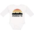 thumbnail image 3 of Inktastic Anchorage Alaska Skyline Boys or Girls Long Sleeve Baby Bodysuit, 3 of 5