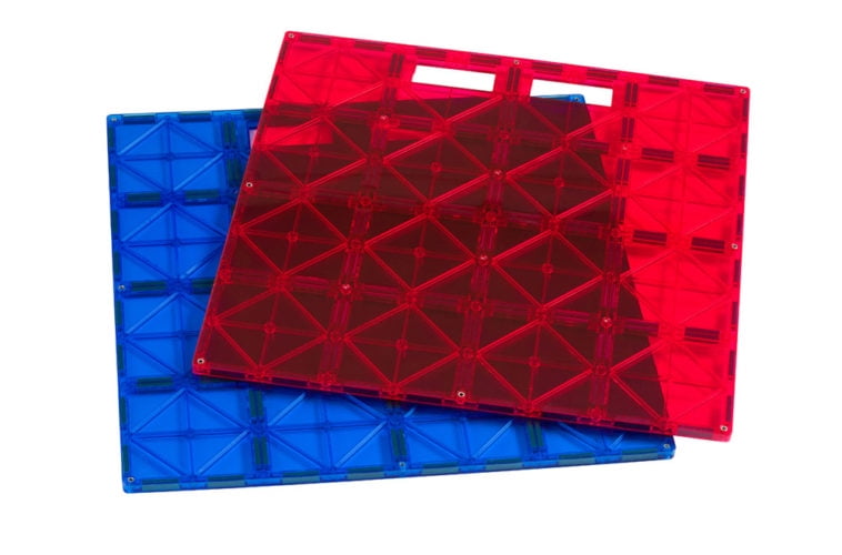Playmags Building Board - Magnetic Starting Building Plate for Playmags or Other Magnetic Tiles