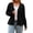 Black, variant on Women's V-neck Cardigan Sweater Long-sleeved Cinched Waist Knitted Top