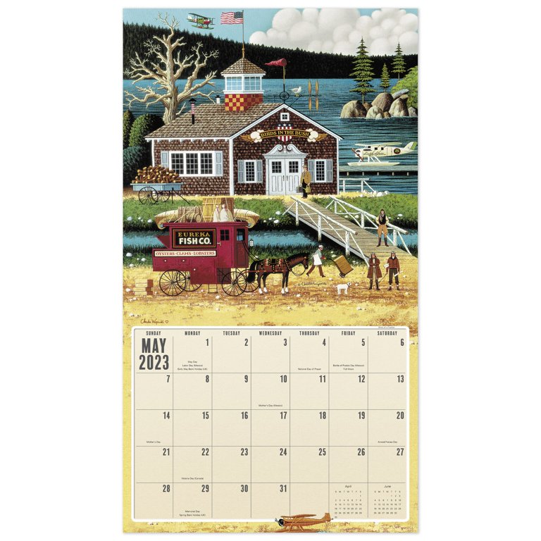 charles-wysocki-2023-monthly-wall-calendar-13-12-x-12-wall-calendars-walmart-com