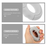 TITINICE Silicone Hand Grip Trainer Ring, Light Grey, Smooth Surface for Training