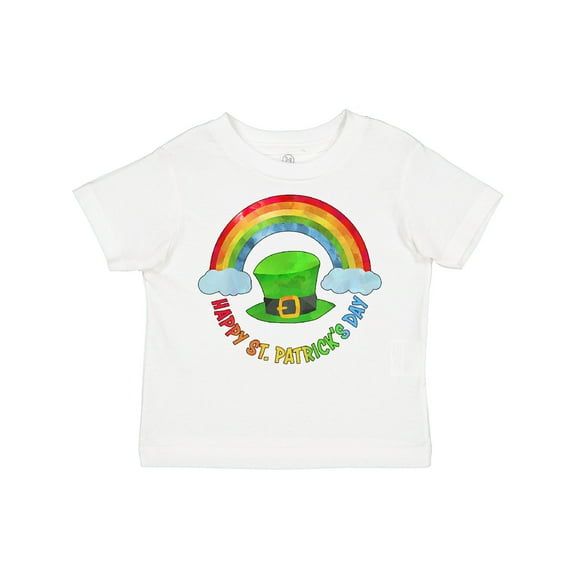 Inktastic Happy St. Patrick's Day Rainbow and Hat Boys or Girls Toddler T-Shirt