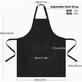 thumbnail image 2 of Delantal de cocina QUANZHOUTIANDI Paquete de 2 con 2 bolsillos negro, 2 of 5