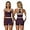 Purple, variant on Women Two Piece Workout Sets Color Block Backless Tank Top and High Waist Booty Lifting Shorts Gym Yoga Active Outfits
