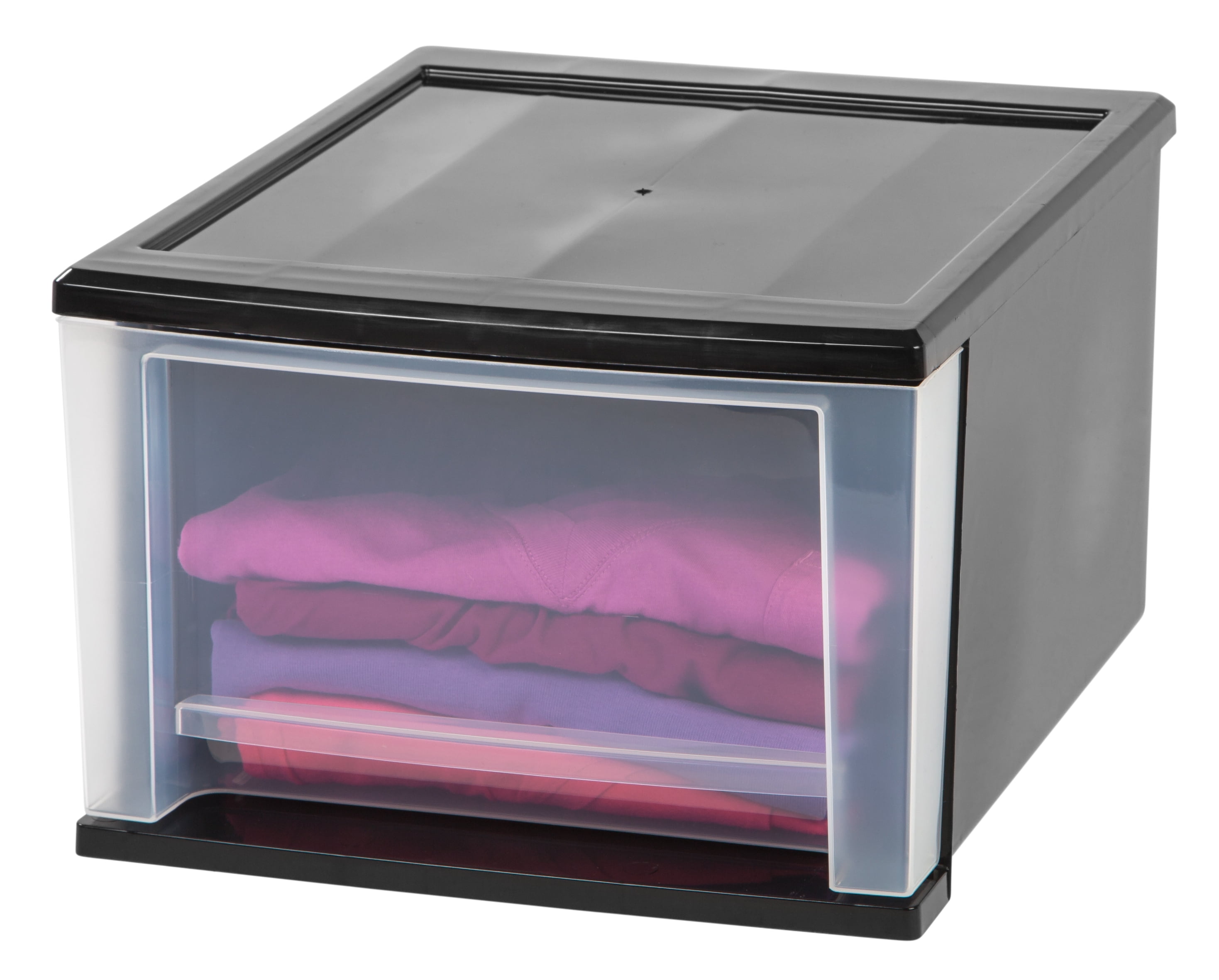 IRIS 17 Qt Plastic Drawer Storage Organizer Stacking Drawers