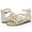 Gold/White, variant on Girls Summer Gladiator Sandal, Kids Casual Open Toe Strappy Sandals